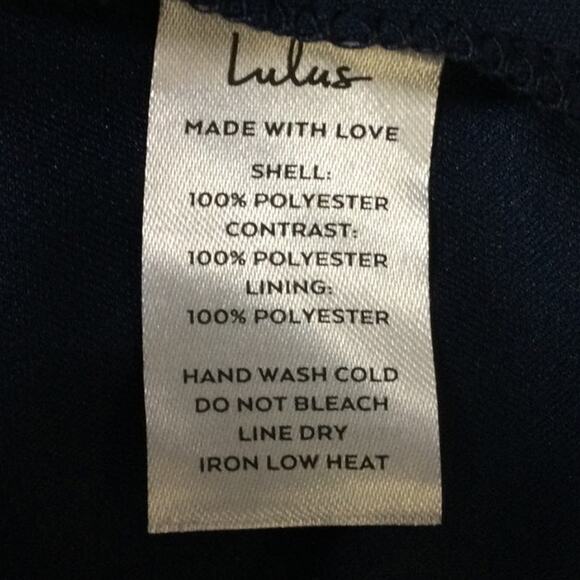 LULU'S M Decadent Dreams Navy Blue Plisse Tiered Puff Sleeve Midi Dress NEW B69 - Picture 8 of 9